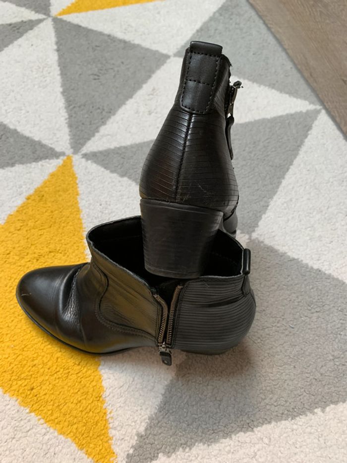Bottines en cuir Ateliers Mégis Taille 37 - photo numéro 2