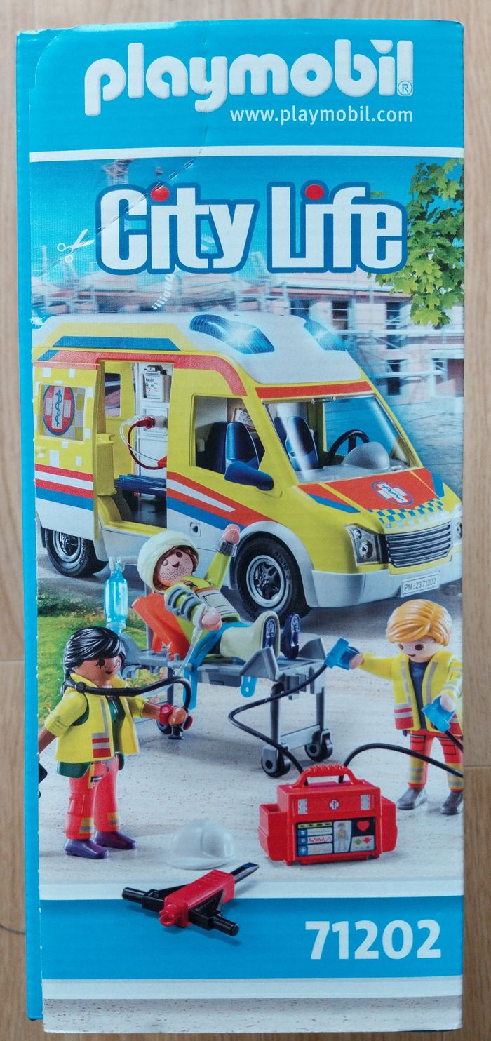 Playmobil City Life 71202 Ambulance avec effets lumineux et sonore neuf plastiques scellés - photo numéro 3