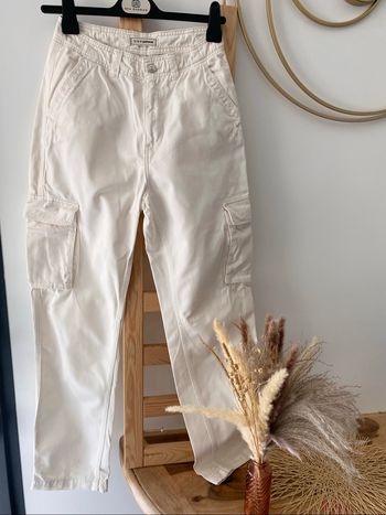 Pantalon cargo femme crème Pimkie taille 36