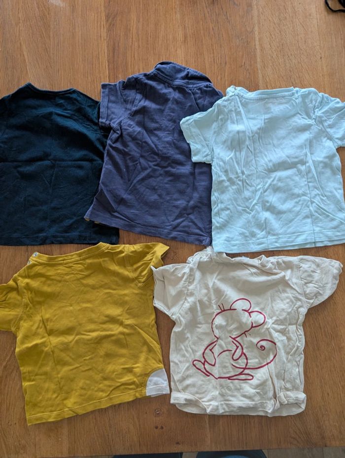 Lot de 5 tee-shirt manches courtes garçon 12 mois - photo numéro 7