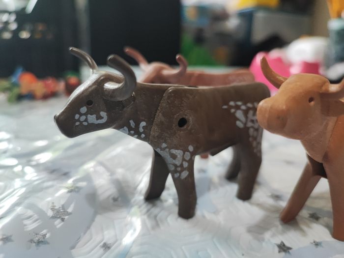 Playmobil 3 Longhorn vache boeuf - photo numéro 7