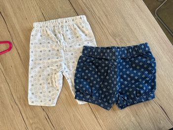 2 Short jean + Lee Cooper taille 6 mois