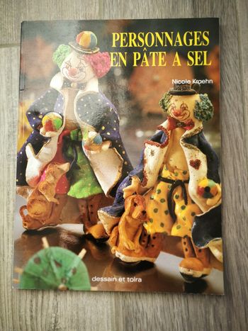 Livre personnages en pâte de sel