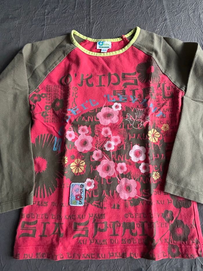 Lot 3 t-shirts à motifs manches longues fille - photo numéro 5