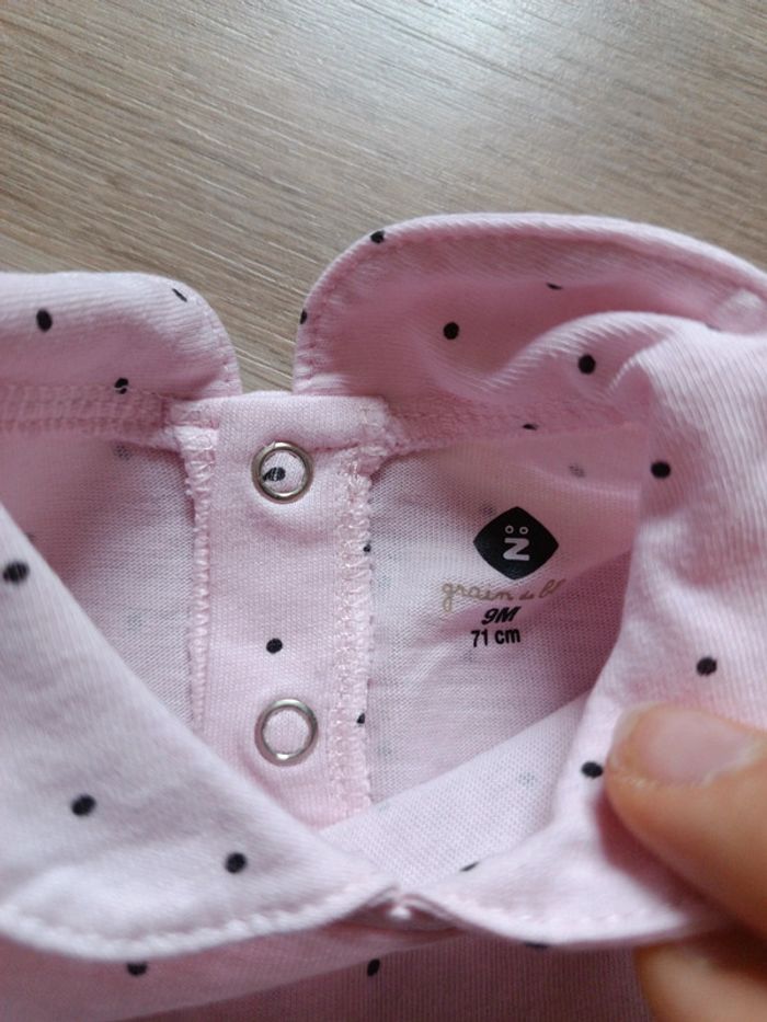 Tee-shirt manches longues col claudine - photo numéro 2