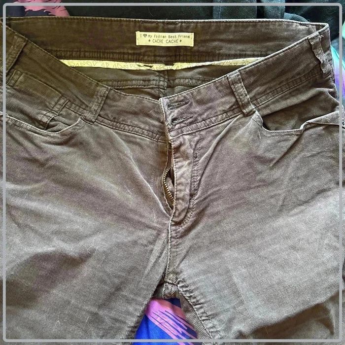 Pantalon style velours taille 40 marque cache cache - photo numéro 2