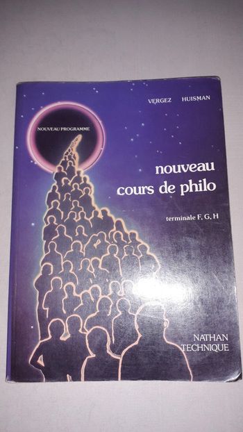 Livre philosophie Nouveau cours de philo