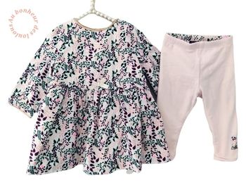 6 mois ensemble sergent major robe côtelée et legging