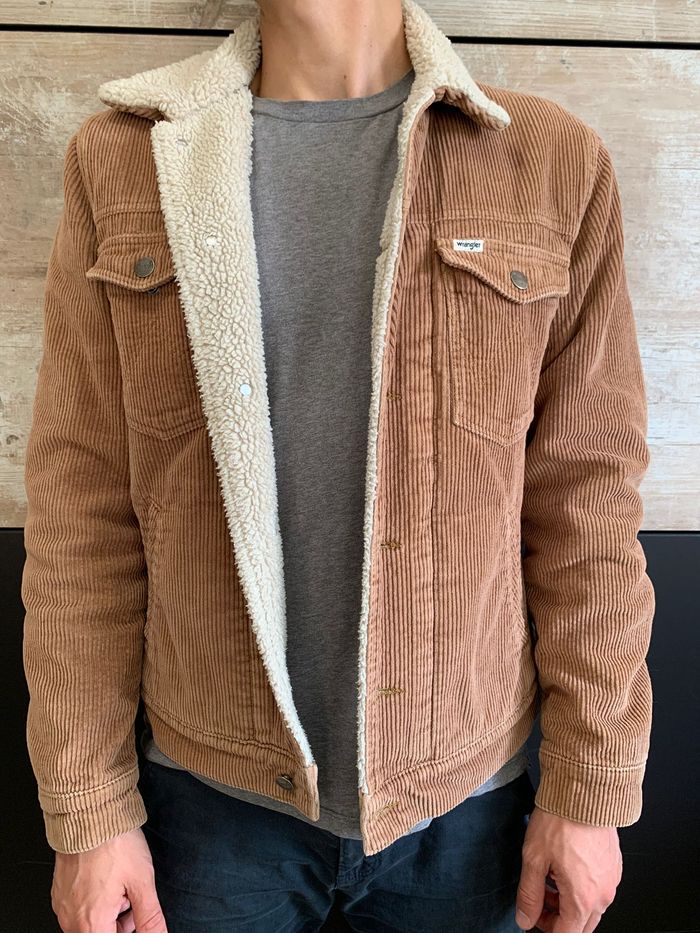 Veste Wrangler Sherpa en velours côtelé pour homme - photo numéro 4