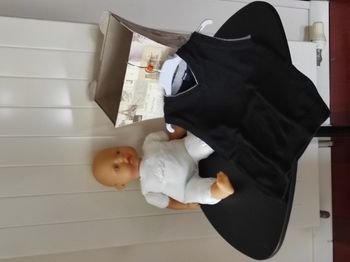 Pull sans manches garçon – 5/6 ans – Noir & gris – Très bon état