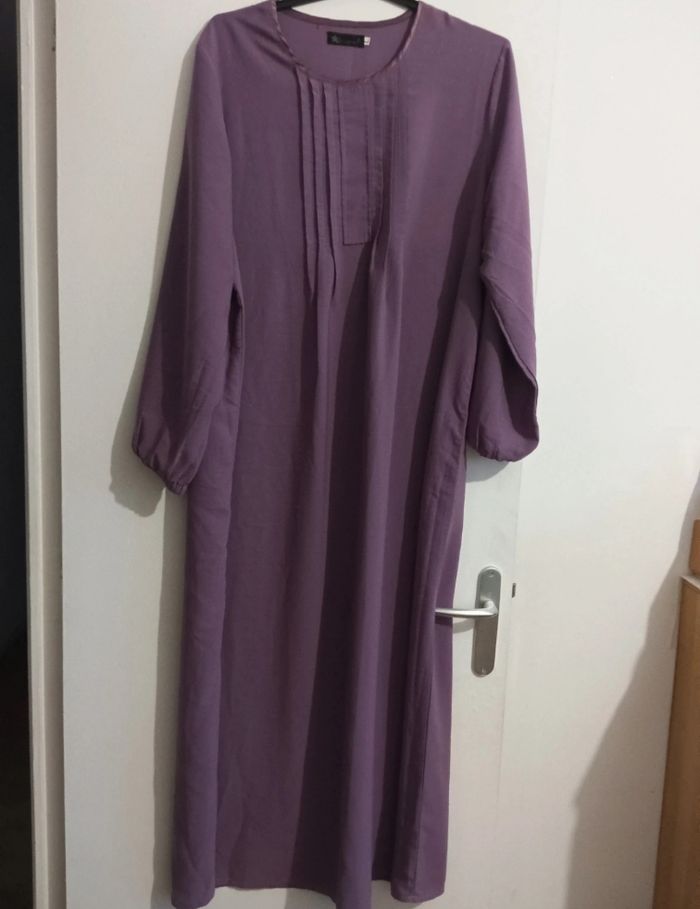Abaya mauve taille L/XL - photo numéro 4