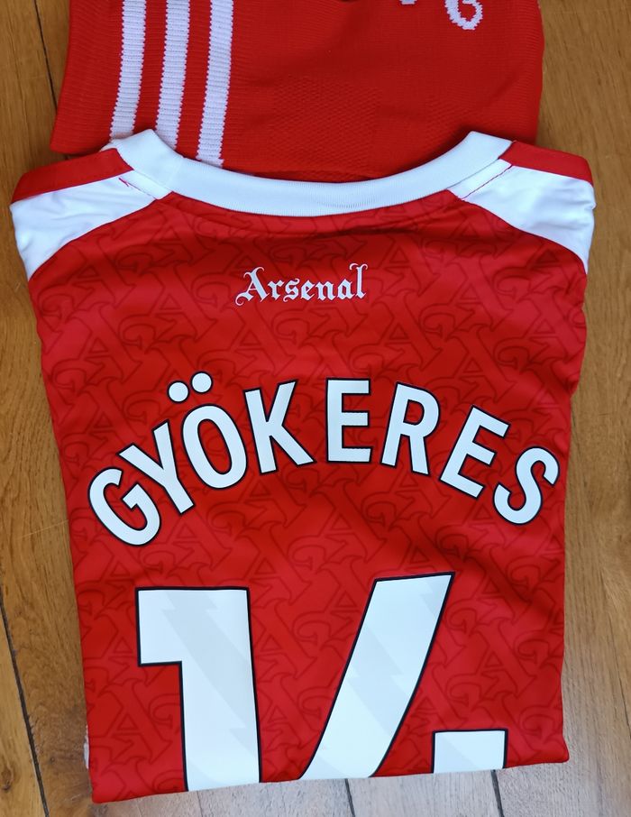 Kit football Arsenal 2026 taille 10 ans modèle rouge domicile - photo numéro 5