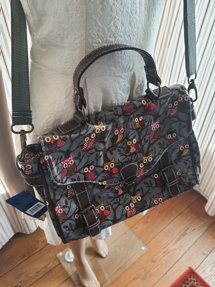 Jolie Sac à main gris/marron Mfhandbags neuf - photo numéro 7