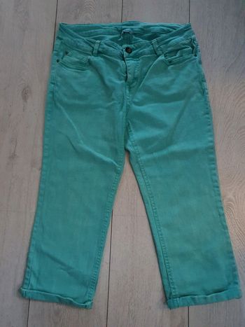Pantacourt Jeans Turquoise