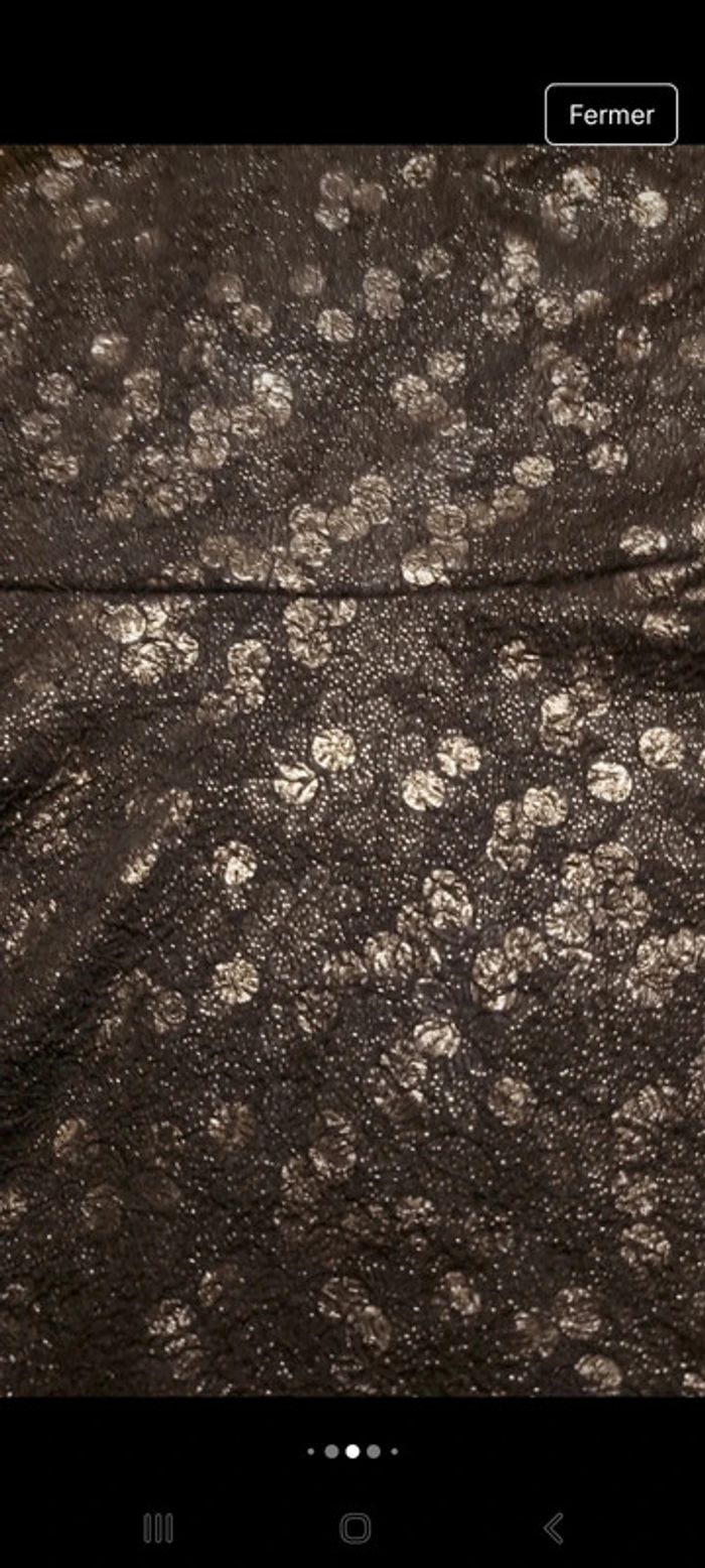 Jolie Robe noir brillant Cassis taille 42 - photo numéro 8