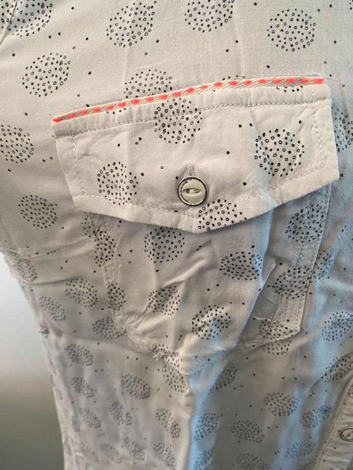Chemise débardeur Kaporal manche courte taille M blanc à motifs - photo numéro 2