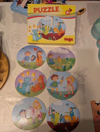 Puzzles chevalier et princesse