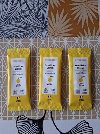 Lot 3 recharges de dentifrice goût citron 🍋 