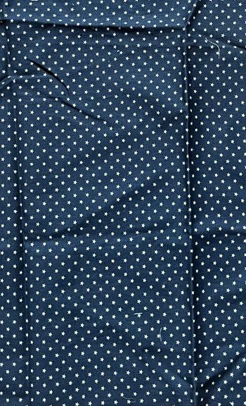 Chute de tissu imprimé étoiles