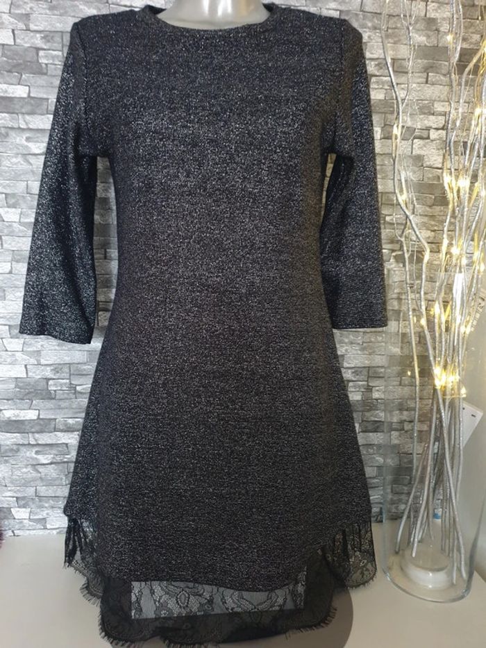 Robe sexy couleur argentée Taille M/L