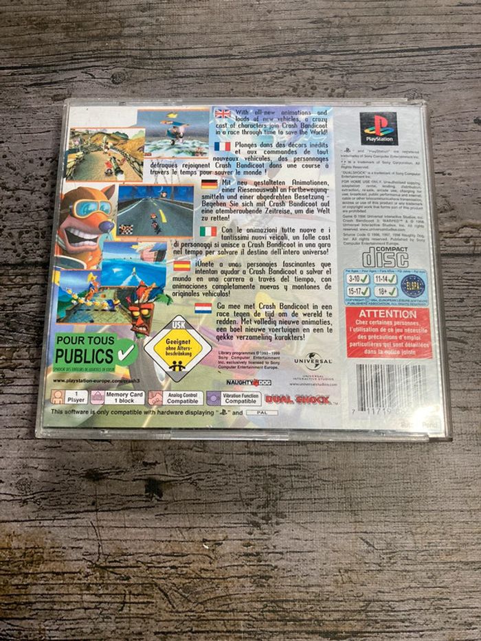 Crash Bandicoot Warped Jeu PS1 complet Platinum Sony - photo numéro 6