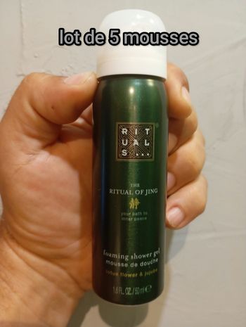 5 mousses Rituals of jing 50ml neuves