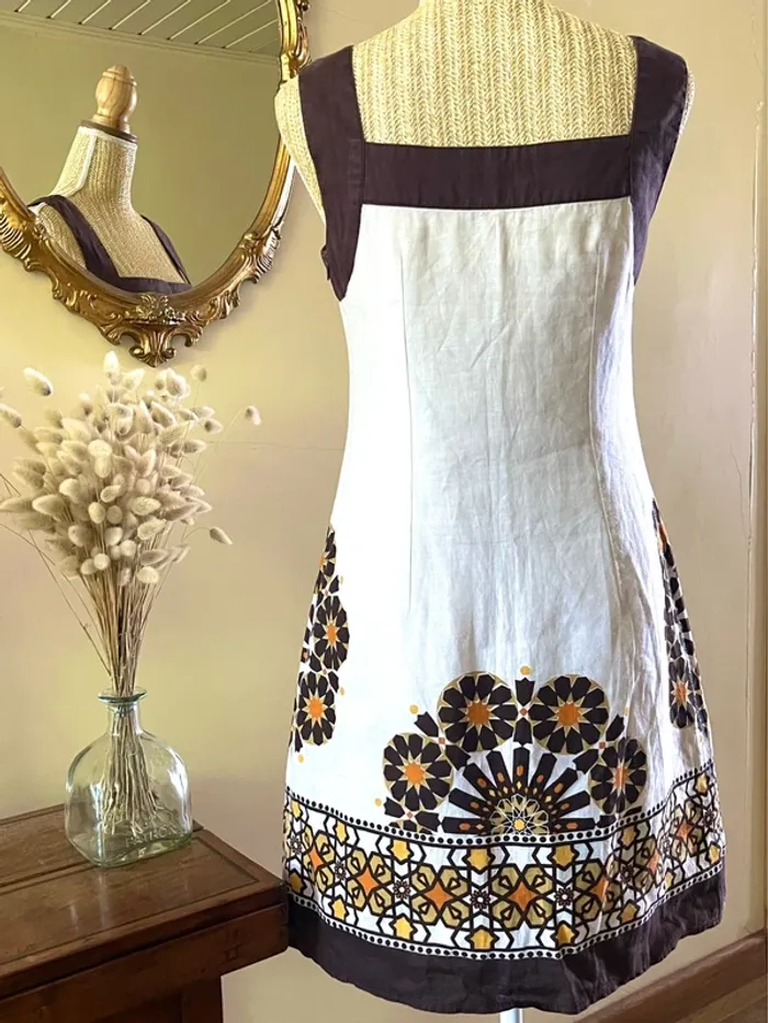 Robe vintage d'Été à Motifs seventies - Promod - Taille 38 - photo numéro 5