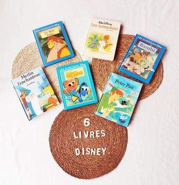 Lot 6 livres 📙les classiques Disney, cartonnés,