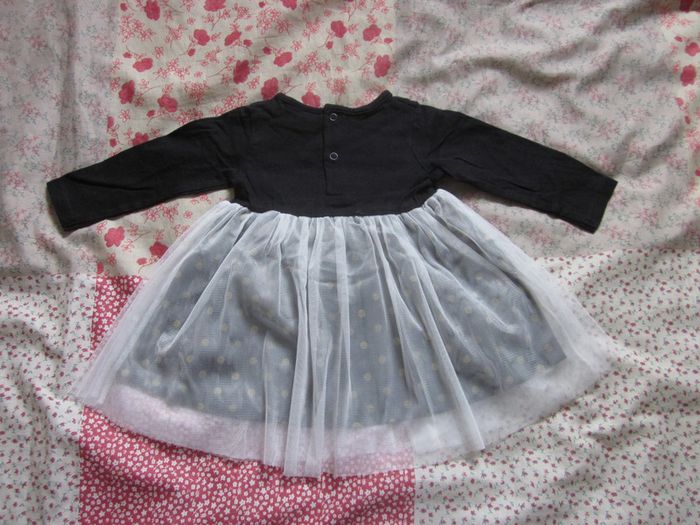 Robe Minnie noire avec tulle 9 mois - photo numéro 2