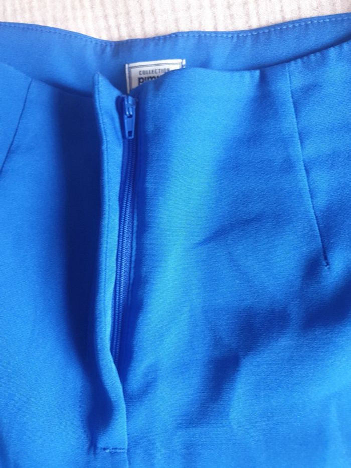 Pantalon bleu tissu léger - photo numéro 5