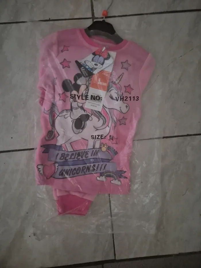 Pyjamas hiver minnie licorne 5 ans - photo numéro 2
