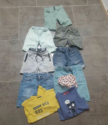 Lot de 7 short bermudas garçon taille 5 ans + 3 articles en cadeau
