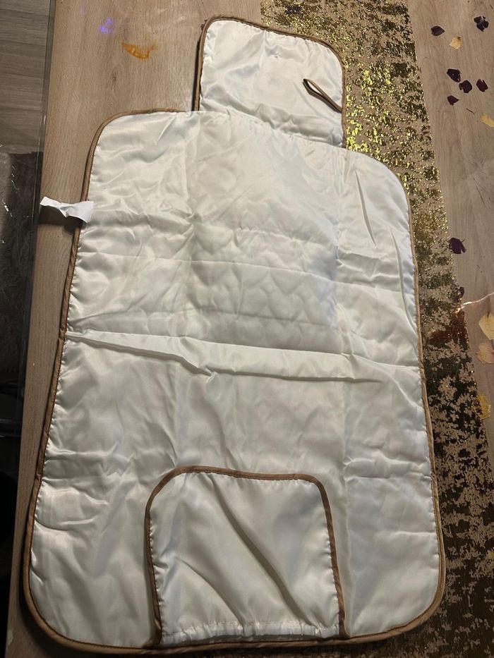 🧸 Matelas à langer nomade – Motif cœurs & petit ourson - photo numéro 4