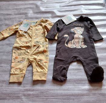 lot 2 pyjamas garcon en coton le roi lion disney 54 cm 1 mois 