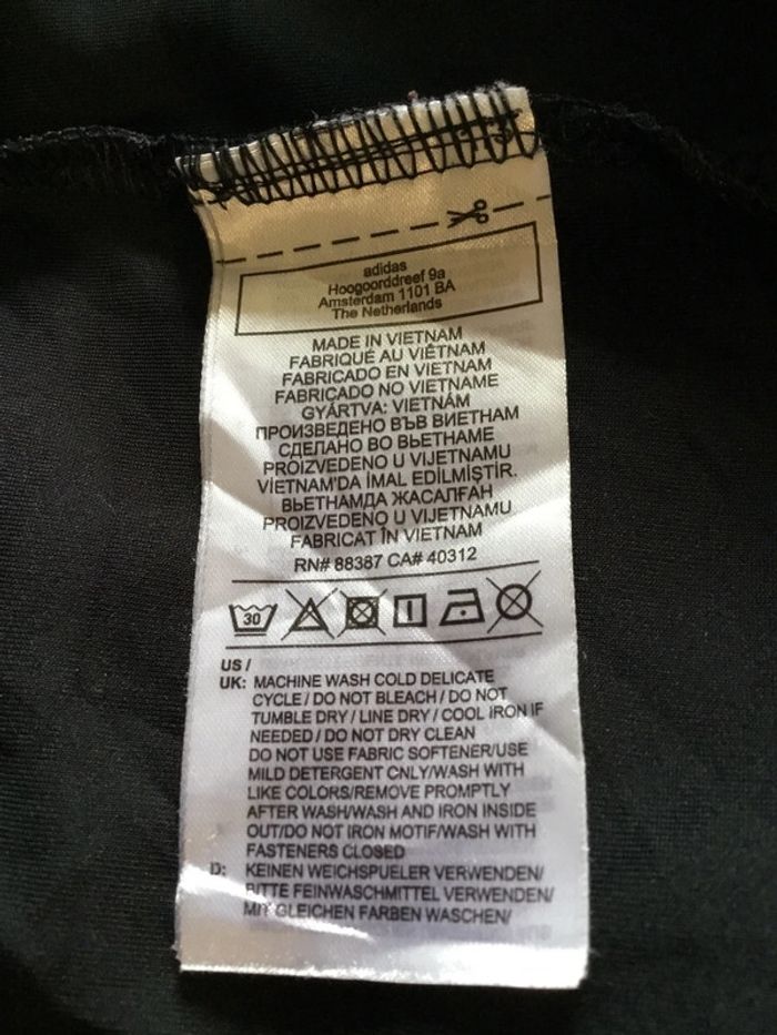 Haut 1/4zip manches longues prêt du corps pour homme Adidas noir taille M 145 - photo numéro 12