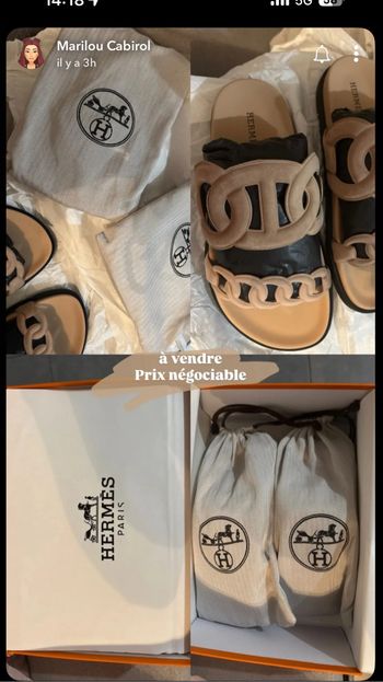 Sandales hermès