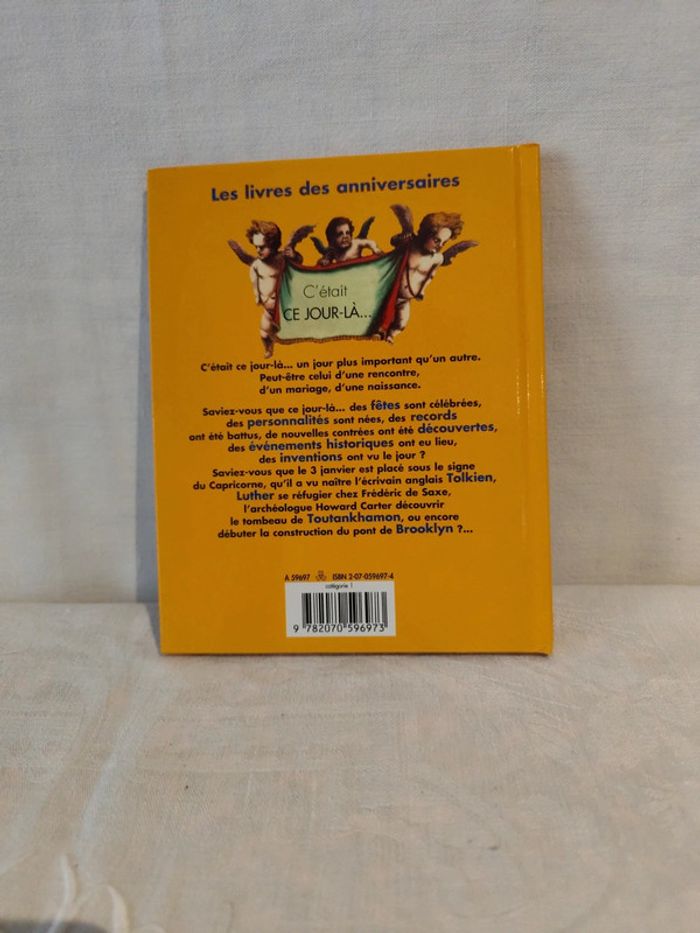 Livre 3 janvier le jour de votre naissance - photo numéro 2