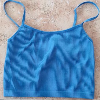 Débardeur Stradivarius bleu XS