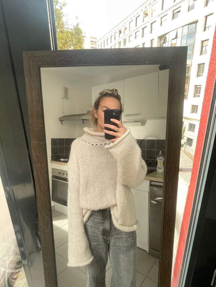 Pull blanc cassé Zara
