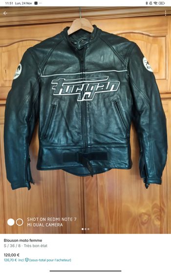 Blouson moto femme