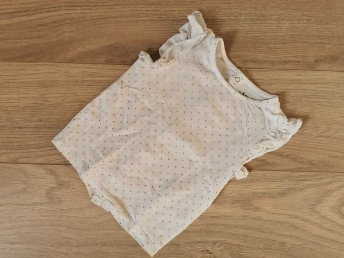 T shirt à pois avec bandeau 12 mois - photo numéro 7