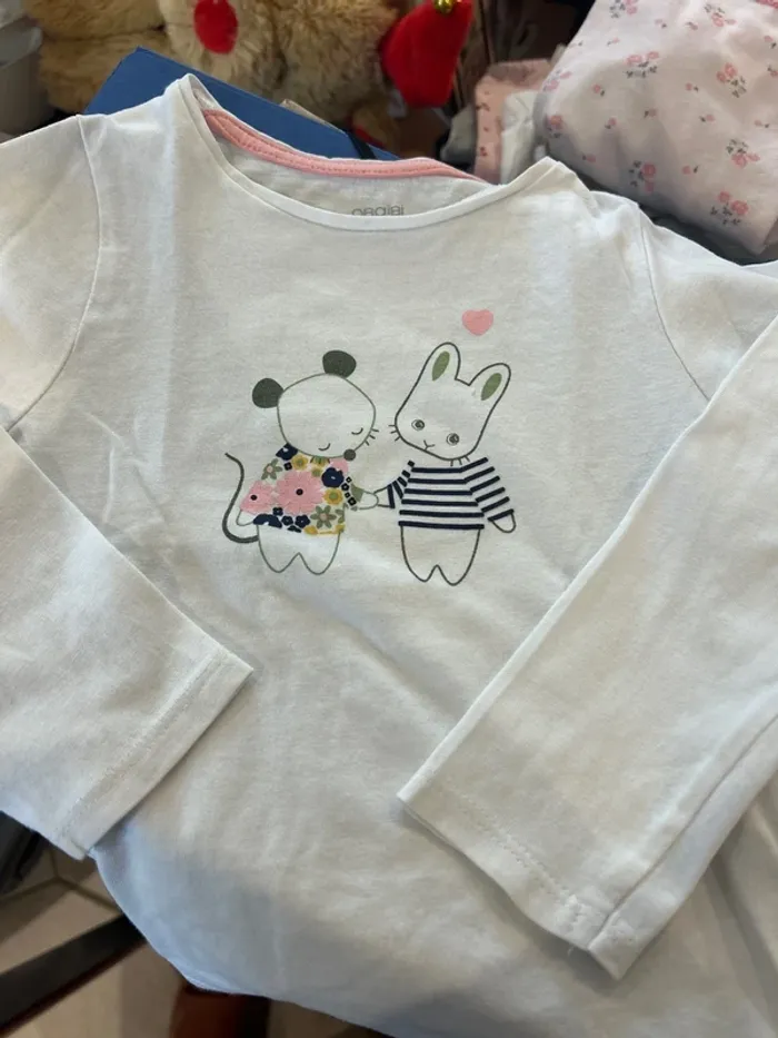 T shirt manches longues fille