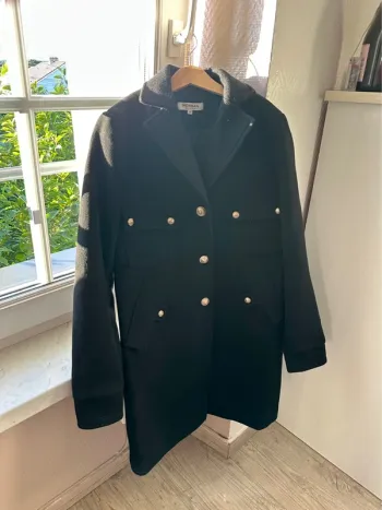 manteau noir mi long morgan noir S 36