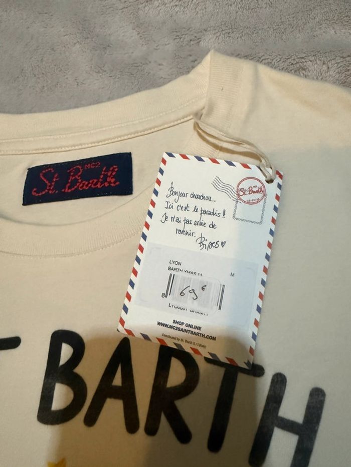 MC2 Saint Barth - Tee-shirt manches longues "Christmas Ferrari" Beige, taille M - photo numéro 2