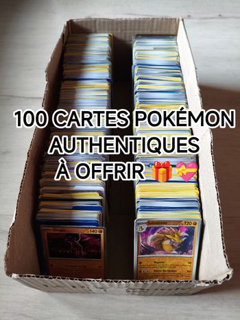 Lot de 100 cartes Pokémon VF en très bon état