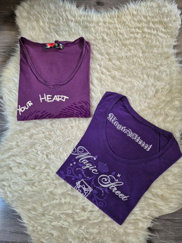 Lot de 2 T-shirts à manches longues pour femme