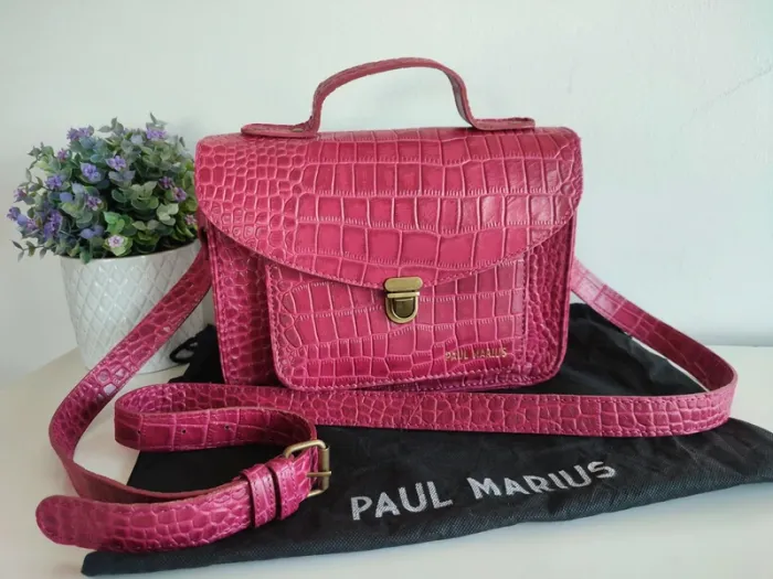 Sac Mademoiselle George 🩷 Alligator Cocktail Tourmaline - Paul Marius
