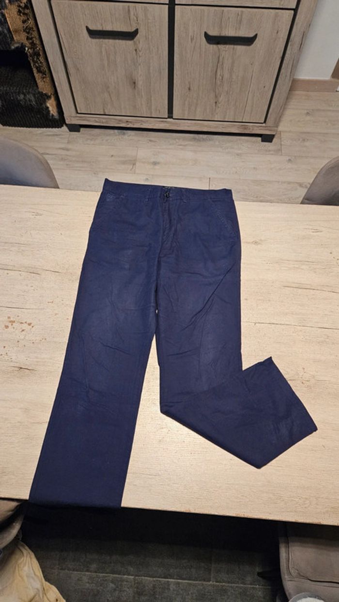 Pantalon homme, léger, bleu foncé, Tim Moore by JBC, taille 34/34 - photo numéro 2