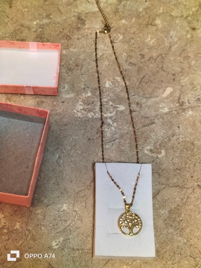 Arbre de. Vie 🧡 Collier fantaisie - photo numéro 4