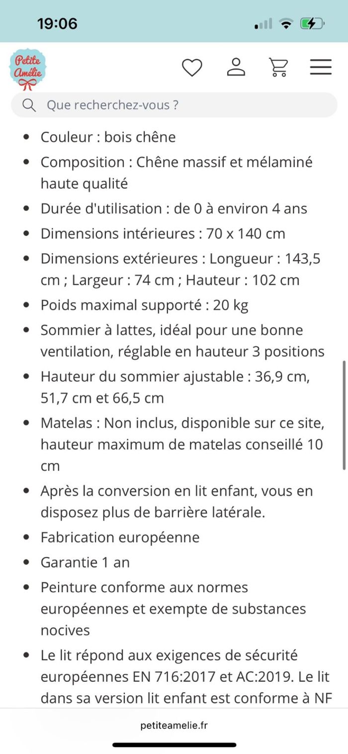 Lit bébé évolutif - photo numéro 2